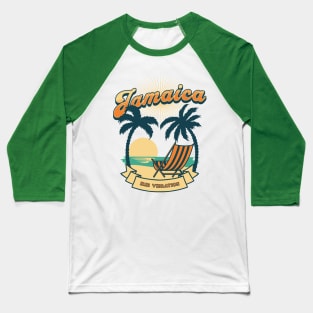 Jamaica Irie Vibration Beach is Calling Baseball T-Shirt